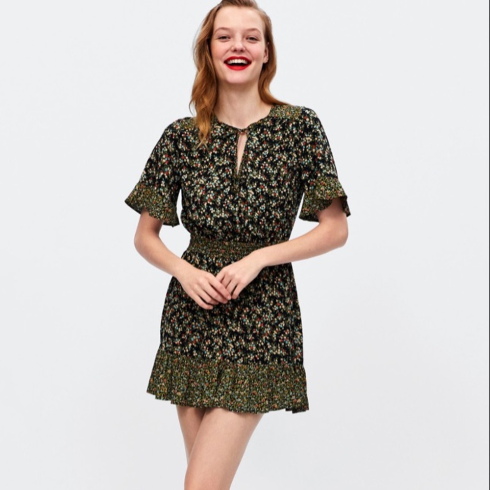 Floral mini dress